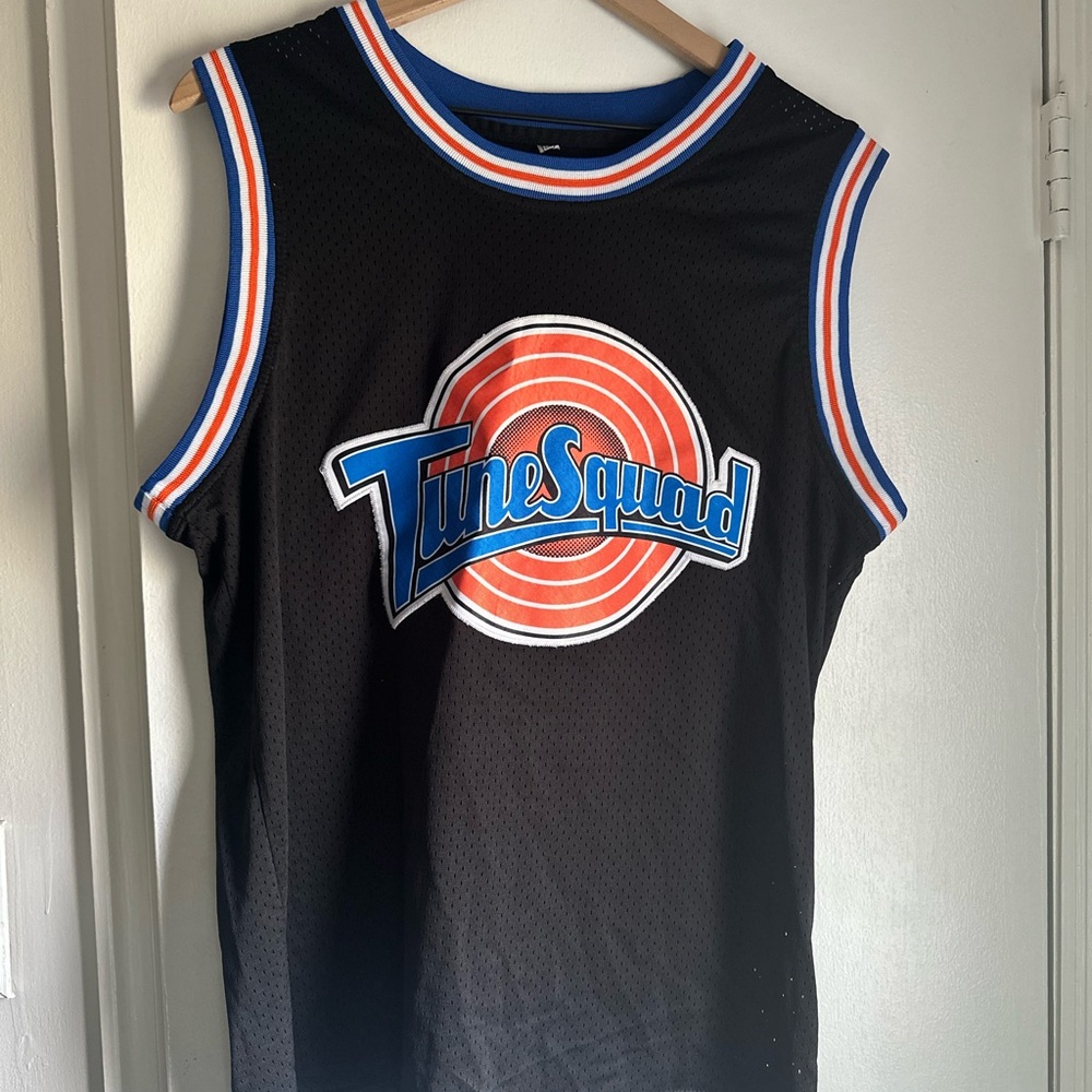 Tune Squad Black Basketball Jersey